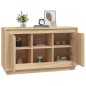vidaXL Aparador de madera contrachapada roble Sonoma 102x35x60 cm vidaXL Aparador de madera contrachapada roble Sonoma 102x35x60 cm