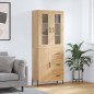 vidaXL Aparador alto madera contrachapada color roble 69,5x34x180 cm vidaXL Aparador alto madera contrachapada color roble 69,5x34x180 cm