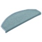 vidaXL Alfombras de peldaños de escalera 15 uds azul 65x24x4 cm vidaXL Alfombras de peldaños de escalera 15 uds azul 65x24x4 cm
