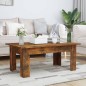 vidaXL Mesa de centro madera contrachapada roble ahumado 100x60x42 cm