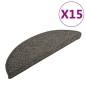 vidaXL Alfombras de peldaños de escalera 15 uds antracita 65x21x4 cm vidaXL Alfombras de peldaños de escalera 15 uds antracita 65x21x4 cm