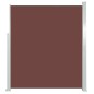 vidaXL Toldo lateral retráctil 160x500 cm marrón vidaXL Toldo lateral retráctil 160x500 cm marrón