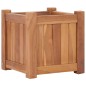 vidaXL Arriate elevado madera maciza de teca 30x30x30 cm vidaXL Arriate elevado madera maciza de teca 30x30x30 cm