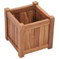 vidaXL Arriate elevado madera maciza de teca 30x30x30 cm vidaXL Arriate elevado madera maciza de teca 30x30x30 cm