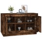 vidaXL Aparador madera contrachapada color roble ahumado 102x35x60 cm vidaXL Aparador madera contrachapada color roble ahumado 102x35x60 cm