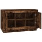 vidaXL Aparador madera contrachapada color roble ahumado 102x35x60 cm vidaXL Aparador madera contrachapada color roble ahumado 102x35x60 cm
