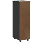 vidaXL Cajonera con ruedas MOSS madera maciza de pino gris vidaXL Cajonera con ruedas MOSS madera maciza de pino gris