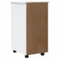vidaXL Cajonera con ruedas MOSS madera maciza de pino blanco vidaXL Cajonera con ruedas MOSS madera maciza de pino blanco