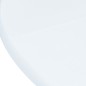 vidaXL Mesa de comedor de madera maciza de caucho blanco 106 cm vidaXL Mesa de comedor de madera maciza de caucho blanco 106 cm