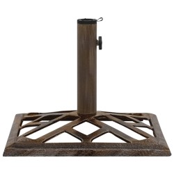 vidaXL Base de sombrilla de hierro fundido bronce 44x44x31 cm 