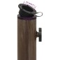 vidaXL Base de sombrilla de hierro fundido bronce 44x44x31 cm 