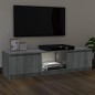 vidaXL Mueble para TV con luces LED gris Sonoma 140x40x35,5 cm