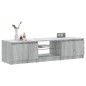 vidaXL Mueble para TV con luces LED gris Sonoma 140x40x35,5 cm