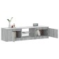 vidaXL Mueble para TV con luces LED gris Sonoma 140x40x35,5 cm