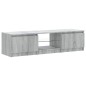 vidaXL Mueble para TV con luces LED gris Sonoma 140x40x35,5 cm