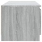 vidaXL Mueble para TV con luces LED gris Sonoma 140x40x35,5 cm