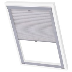 vidaXL Persiana plisada blanca UK08