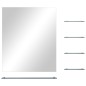 vidaXL Espejo de pared con 5 estantes plateado 50x60 cm vidaXL Espejo de pared con 5 estantes plateado 50x60 cm