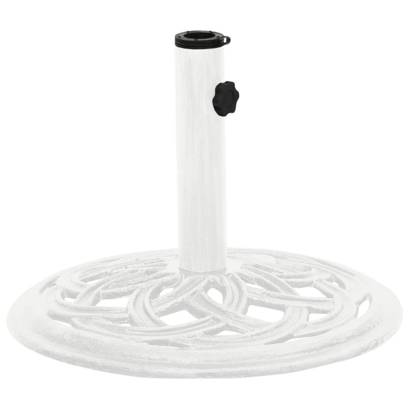 vidaXL Base de sombrilla de hierro fundido blanco 44x44x31 cm vidaXL Base de sombrilla de hierro fundido blanco 44x44x31 cm