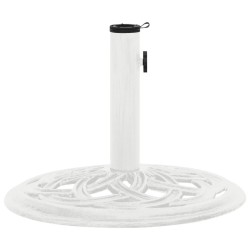 vidaXL Base de sombrilla de hierro fundido blanco 44x44x31 cm 