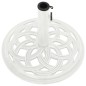 vidaXL Base de sombrilla de hierro fundido blanco 44x44x31 cm vidaXL Base de sombrilla de hierro fundido blanco 44x44x31 cm
