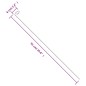 vidaXL Tutores para plantas de jardín 20 unidades acero negro 91 cm vidaXL Tutores para plantas de jardín 20 unidades acero negro 91 cm