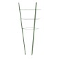 vidaXL Soportes plantas jardín con 3 anillas 5 uds acero verde 60 cm vidaXL Soportes plantas jardín con 3 anillas 5 uds acero verde 60 cm