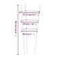 vidaXL Soportes plantas jardín con 3 anillas 5 uds acero verde 60 cm vidaXL Soportes plantas jardín con 3 anillas 5 uds acero verde 60 cm