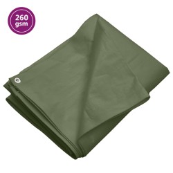 vidaXL Lona HDPE verde 260 g/m² 4x8 m