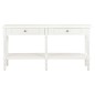 vidaXL Aparador de madera maciza blanco 150x35x77 cm vidaXL Aparador de madera maciza blanco 150x35x77 cm