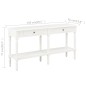 vidaXL Aparador de madera maciza blanco 150x35x77 cm vidaXL Aparador de madera maciza blanco 150x35x77 cm