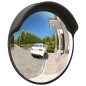 vidaXL Espejo de tráfico convexo de exterior policarbonato negro Ø45cm