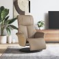 vidaXL Sillón reclinable con reposapiés cuero sintético capuchino