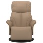 vidaXL Sillón reclinable con reposapiés cuero sintético capuchino