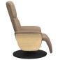 vidaXL Sillón reclinable con reposapiés cuero sintético capuchino