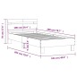 vidaXL Estructura cama con cabecero madera ingeniería negro 100x200 cm vidaXL Estructura cama con cabecero madera ingeniería negro 100x200 cm