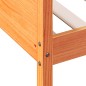 vidaXL Sofá cama de madera maciza de pino marrón cera 80x200 cm