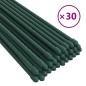 vidaXL Tutores para plantas de jardín 30 unidades acero verde 180 cm vidaXL Tutores para plantas de jardín 30 unidades acero verde 180 cm
