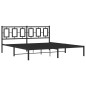 vidaXL Estructura de cama con cabecero metal negro 180x200 cm vidaXL Estructura de cama con cabecero metal negro 180x200 cm
