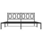 vidaXL Estructura de cama con cabecero metal negro 180x200 cm vidaXL Estructura de cama con cabecero metal negro 180x200 cm