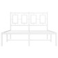 vidaXL Estructura de cama de metal con cabecero blanca 120x190 cm vidaXL Estructura de cama de metal con cabecero blanca 120x190 cm