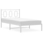 vidaXL Estructura de cama de metal con cabecero blanco 100x200 cm vidaXL Estructura de cama de metal con cabecero blanco 100x200 cm
