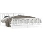 vidaXL Estructura cama metal con cabecero y pie cama blanco 193x203 cm