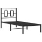 vidaXL Estructura de cama con cabecero metal negro 80x200 cm vidaXL Estructura de cama con cabecero metal negro 80x200 cm