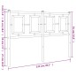 vidaXL Cabecero de metal negro 120 cm