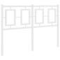 vidaXL Cabecero de metal blanco 120 cm vidaXL Cabecero de metal blanco 120 cm