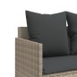 vidaXL Tumbona con cojines ratán sintético gris claro vidaXL Tumbona con cojines ratán sintético gris claro
