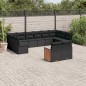 vidaXL Set de sofás de jardín 12 piezas cojines ratán sintético negro vidaXL Set de sofás de jardín 12 piezas cojines ratán sintético negro