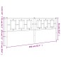 vidaXL Cabecero de metal negro 200 cm vidaXL Cabecero de metal negro 200 cm