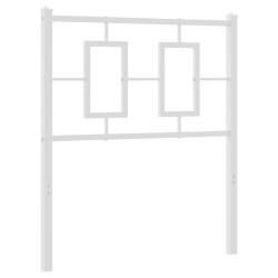 vidaXL Cabecero de metal blanco 75 cm